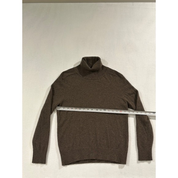 Quince Mongolian Cashmere Turtleneck Sweater Brown Womens Medium - Picture 5 of 8